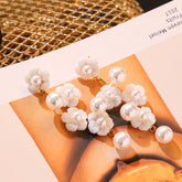 White Pearl Fairy Earrings
